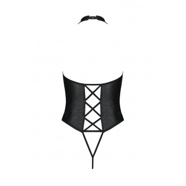 Body ouvert faux cuir Nancy - Passion