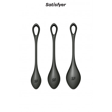 Kit d'entrainement pelvien Yoni Power 2 noir - Satisfyer