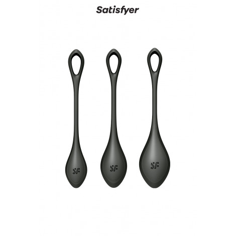 Kit d'entrainement pelvien Yoni Power 2 noir - Satisfyer