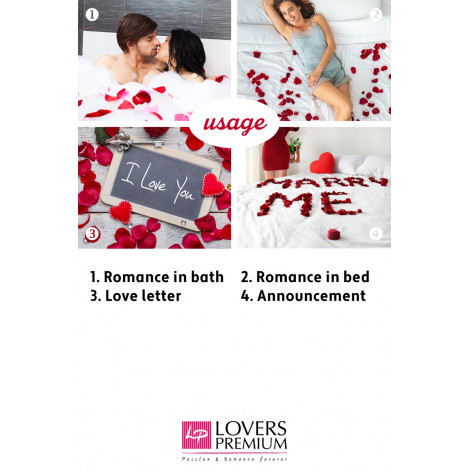 Pétales de rose et bougies - Lovers Premium