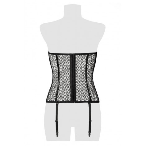 Corset bustier à jarretelles - Grey Velvet