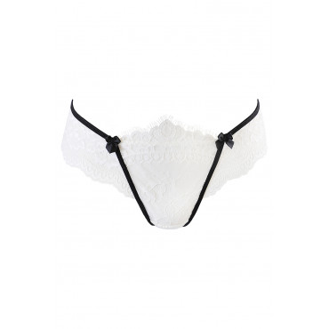 String dentelle blanc V-10488 - Axami