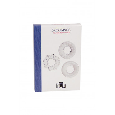3 cockrings transparents - Litolu