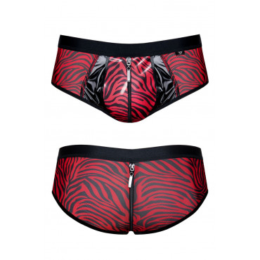 Shorty à zip en tulle zébré - Regnes