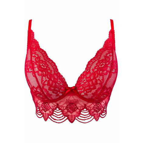 Soutien-gorge dentelle rouge V-9691 - Axami