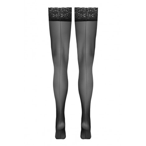 Bas autofixants noir Hold up 3 - Cotelli Legwear