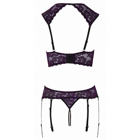 Ensemble lingerie ouverte violet - Cotelli Lingerie